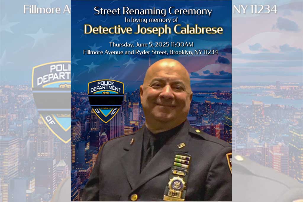 Street Renaming Ceremony for Det. Joseph Calabrese