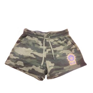 Ladies Camo Fleece Shorts