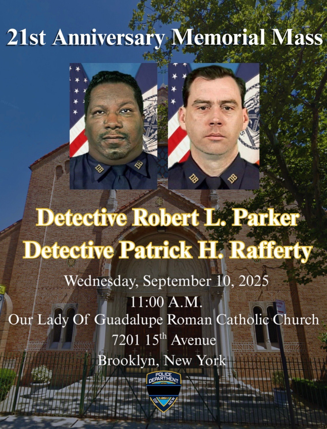 Robert Rafferty Memorial Mass for Rafferty and Parker – The Detectives’ Endowment ...