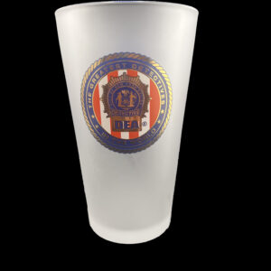 DEA Frosted Pint Glass